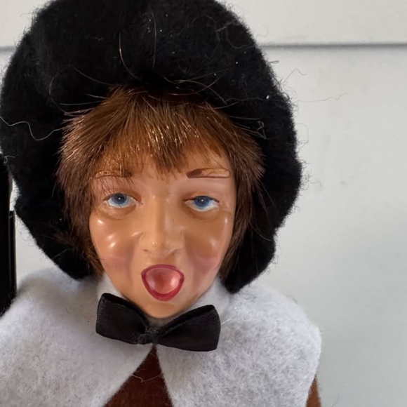 Set 2 Byers Choice Carolers STYLE? Pilgrim Thanksgiving Shotgun Dolls Decor - Picture 4 of 8